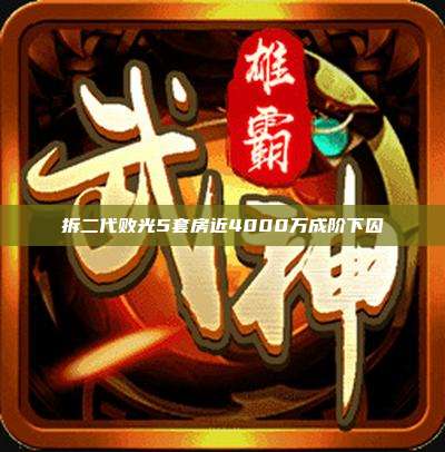拆二代败光5套房近4000万成阶下囚