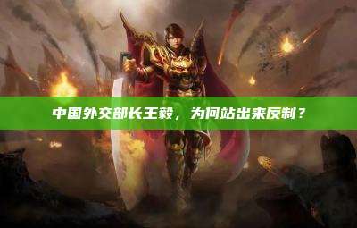 中国外交部长王毅,为何站出来反制?