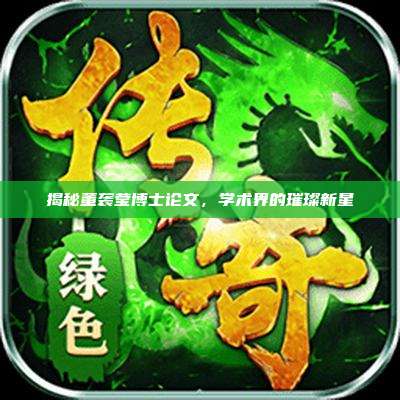 揭秘董袭莹博士论文,学术界的璀璨新星
