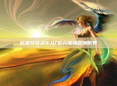 欧盟将投资9.1亿欧元加强欧洲防务
